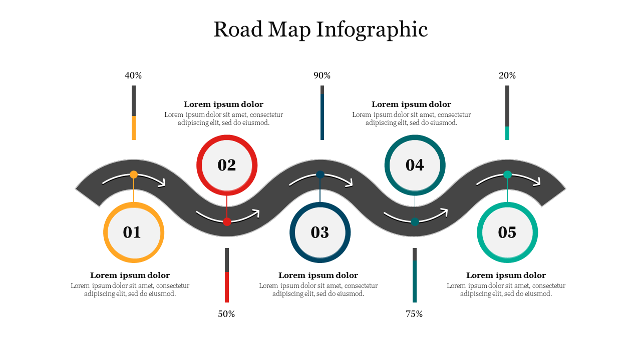 Free - Amazing Road Map Infographic Presentation Template 